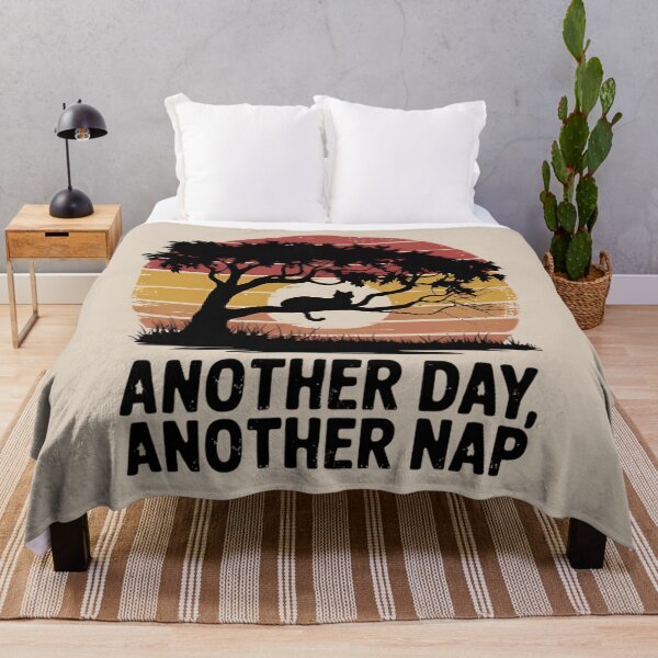 Item preview, Another Day, Another Nap - Cat in Tree designed and sold by MALIKABO.