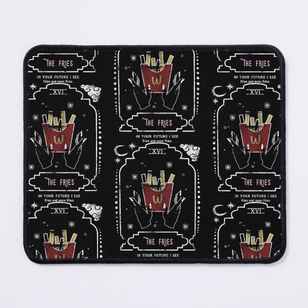 Item preview, The French Fries Funny Tarot Reading Card Crescent Moon designed and sold by AwesomeDistrict.