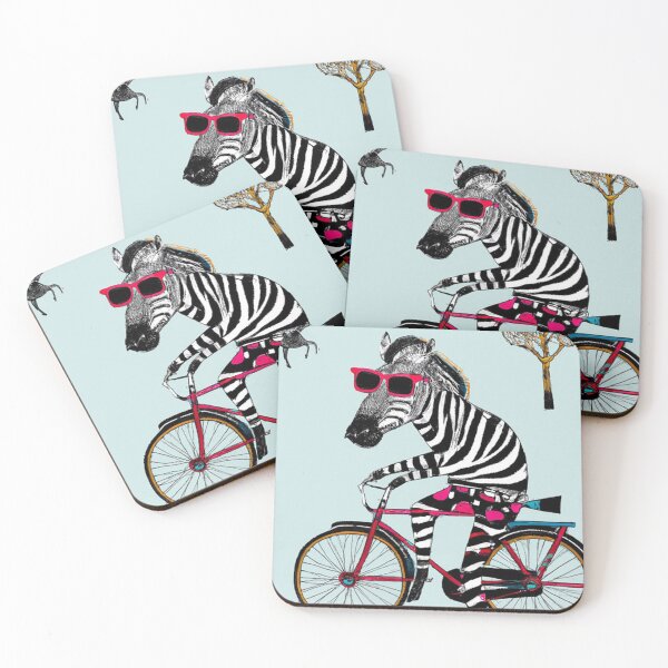 Item preview, Zebra on a Bike - Zebra riding a Bike designed and sold by Evelyn3112.