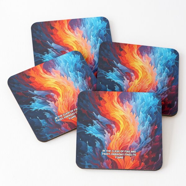 Item preview, Fire and Frost - Poetry Fantasy Art Work designed and sold by Unwind-Art-Work.