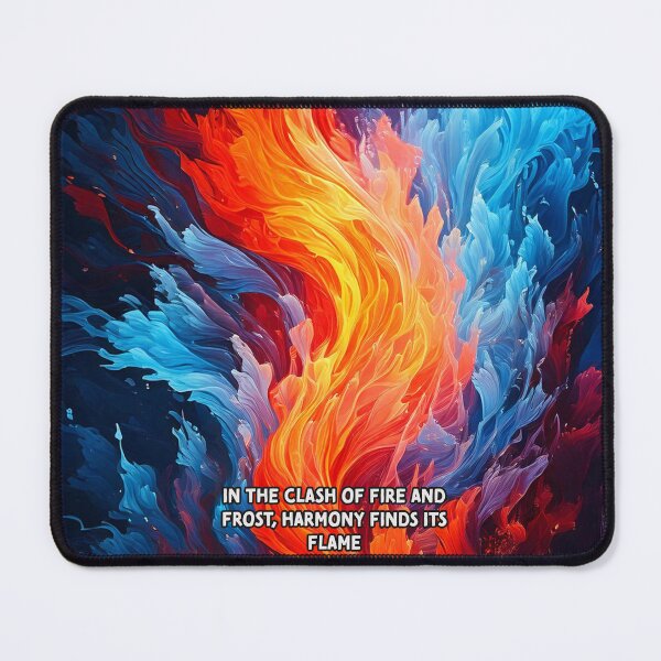 Item preview, Fire and Frost - Poetry Fantasy Art Work designed and sold by Unwind-Art-Work.