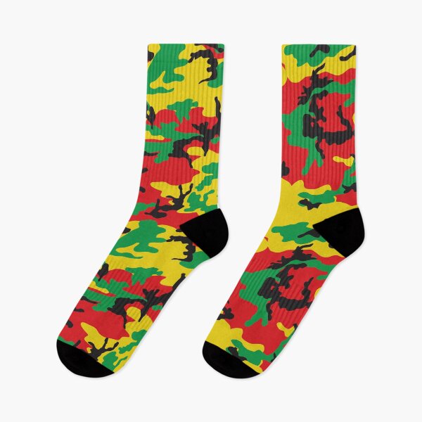 Artikelvorschau, Jamaikanisches Rasta-Farben-Camouflage-Muster entworfen und verkauft von HotHibiscus.