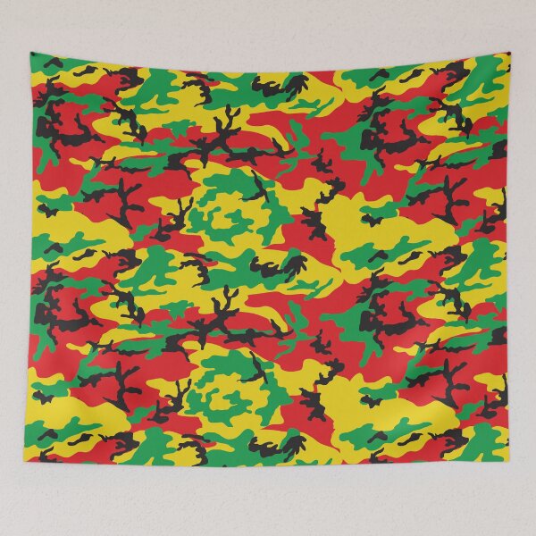 Artikelvorschau, Jamaikanisches Rasta-Farben-Camouflage-Muster entworfen und verkauft von HotHibiscus.