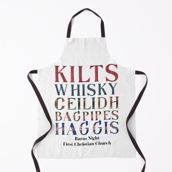 Item preview, Tartan Block Burns Night (white background products) designed and sold by TEndress.
