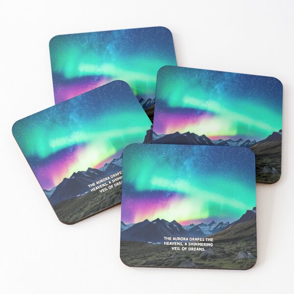 Item preview, Veil of the Aurora - Poetry Fantasy Art Work designed and sold by Unwind-Art-Work.