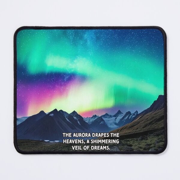Item preview, Veil of the Aurora - Poetry Fantasy Art Work designed and sold by Unwind-Art-Work.