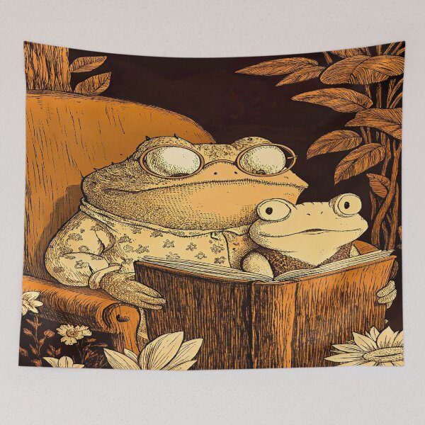 Item preview, Frogs reading a book designed and sold by michplante60.