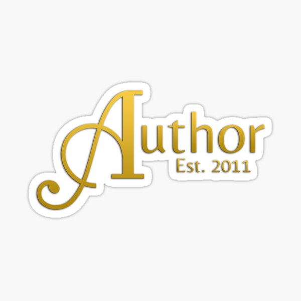 "Author Est. 2011" - Gold Sticker