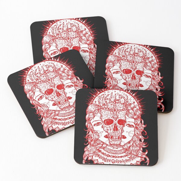 Item preview, spooky skull illustration designed and sold by SKULLARTISTRY.