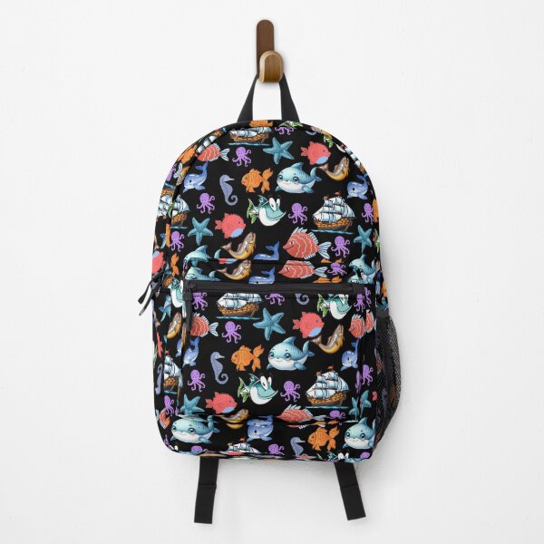 Item preview, Ocean Odyssey: A vibrant pattern showcasing a diverse array of colorful fish swimming through a vibrant underwater world. designed and sold by Grang Art Artistic Designs.