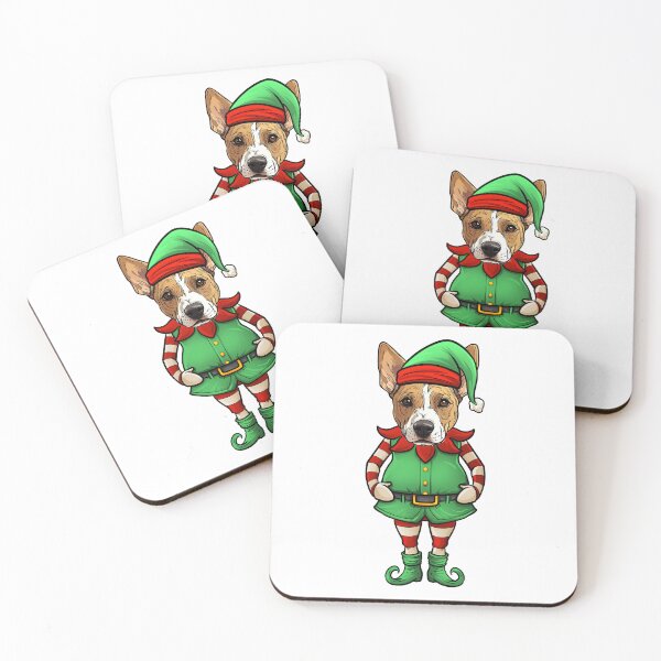 Item preview, Funny Christmas Elf Basenji Dog designed and sold by whyitsme.