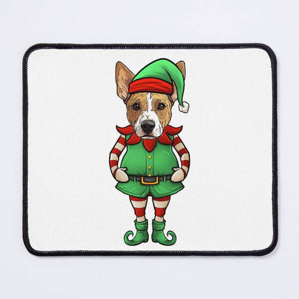 Item preview, Funny Christmas Elf Basenji Dog designed and sold by whyitsme.
