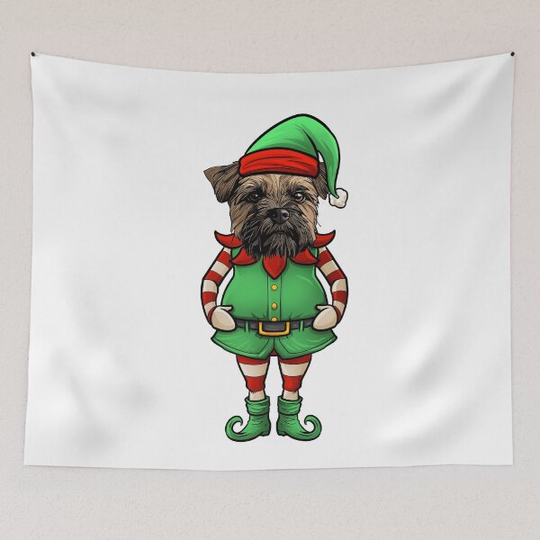 Item preview, Funny Christmas Elf Brussels Griffon Dog designed and sold by whyitsme.