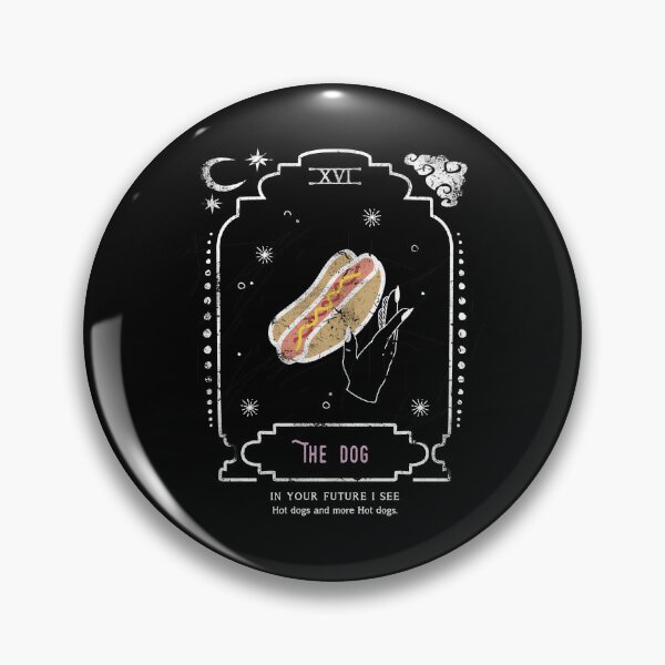 Item preview, The Hot Dog Funny Tarot Reading Card Crescent Moon designed and sold by AwesomeDistrict.
