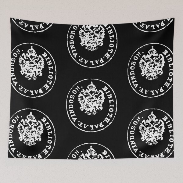 Item preview, Antique Viennese National Library Book Stamp designed and sold by Pixelchicken.