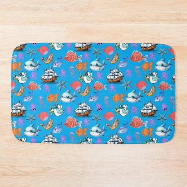Item preview, Reef Rhapsody: A vibrant pattern showcasing a diverse array of colorful fish swimming through a vibrant underwater world. designed and sold by Grang Art Artistic Designs.