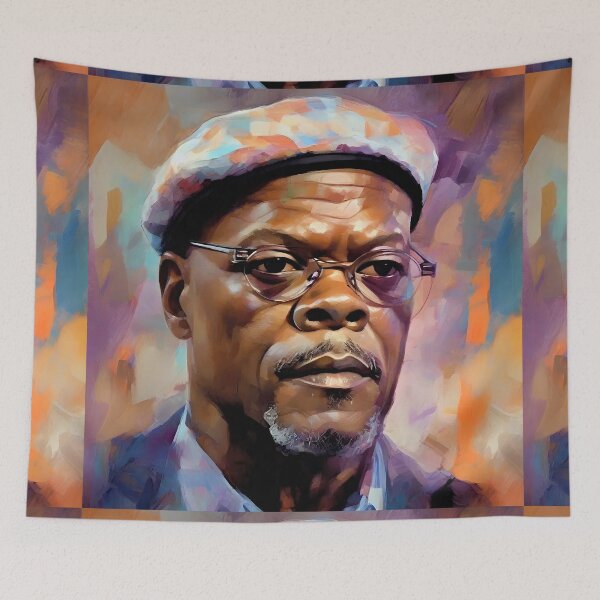 Item preview, Portrait of Samuel L. Jackson designed and sold by bogfl.