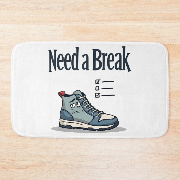 Item preview, A shoe with a tired expression: "Need a Break" designed and sold by FoxyJags.