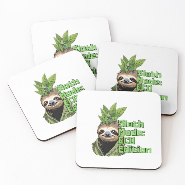Item preview, Eco-Punk Sloth Revolution – Sustainable Style with a Rebel Edge designed and sold by MiszungART.