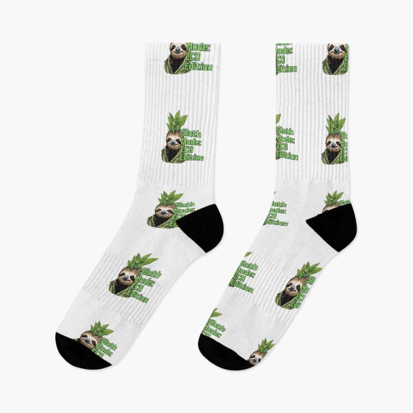Item preview, Eco-Punk Sloth Revolution – Sustainable Style with a Rebel Edge designed and sold by MiszungART.