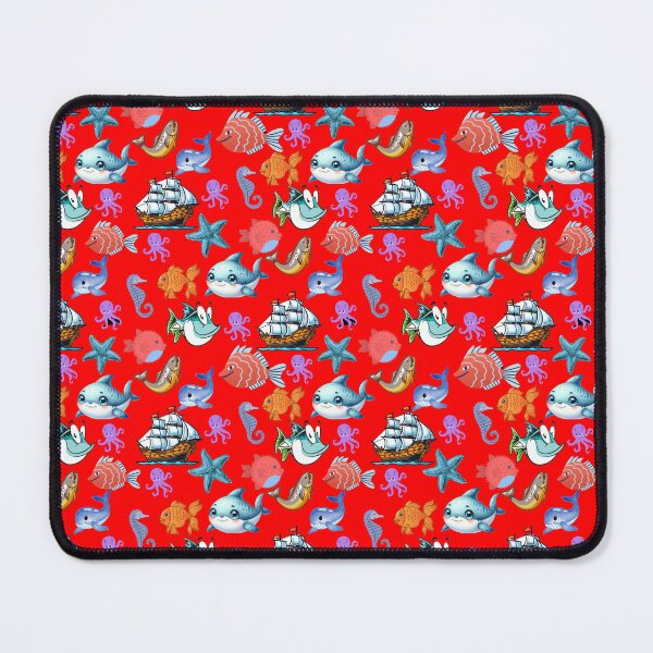 Item preview, Deep Sea Dreams: A vibrant pattern showcasing a diverse array of colorful fish swimming through a vibrant underwater world. designed and sold by Grang Art Artistic Designs.