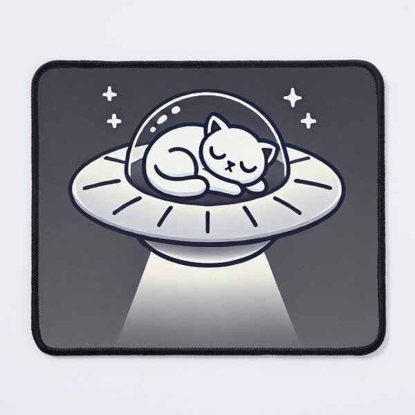 Item preview, Cat Sleeping Inside UFO designed and sold by IskandarDesigns.