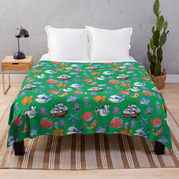 Item preview, School of Fish: A vibrant pattern showcasing a diverse array of colorful fish swimming through a vibrant underwater world. designed and sold by Grang Art Artistic Designs.