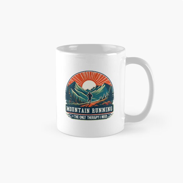 Item preview, Mountain Runing The Only Therapy I need designed and sold by Be-Adventurous.