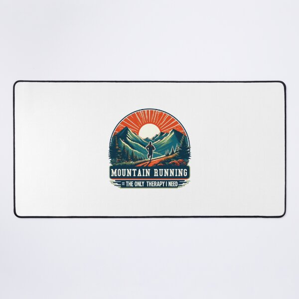 Item preview, Mountain Runing The Only Therapy I need designed and sold by Be-Adventurous.