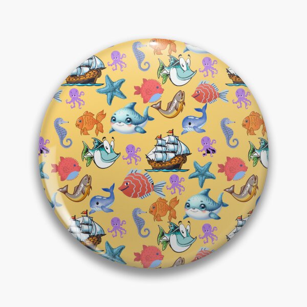 Item preview, Underwater Utopia: A vibrant pattern showcasing a diverse array of colorful fish swimming through a vibrant underwater world. designed and sold by Grang Art Artistic Designs.