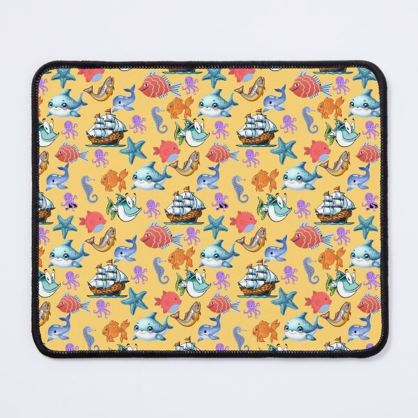 Item preview, Underwater Utopia: A vibrant pattern showcasing a diverse array of colorful fish swimming through a vibrant underwater world. designed and sold by Grang Art Artistic Designs.