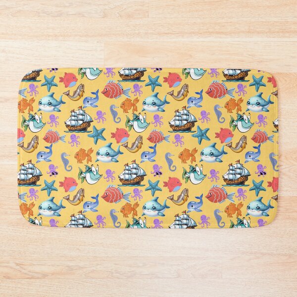 Item preview, Underwater Utopia: A vibrant pattern showcasing a diverse array of colorful fish swimming through a vibrant underwater world. designed and sold by Grang Art Artistic Designs.