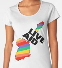 Live Aid Band Aid 1985 Symbol Women's Premium T-Shirt