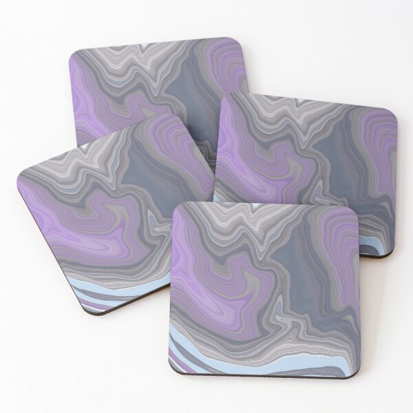 Item preview, Vibrant Swirls: Abstract Gray, Purple, Blue and Teal Fluid Art designed and sold by Sunshine’s Treasures & Art.