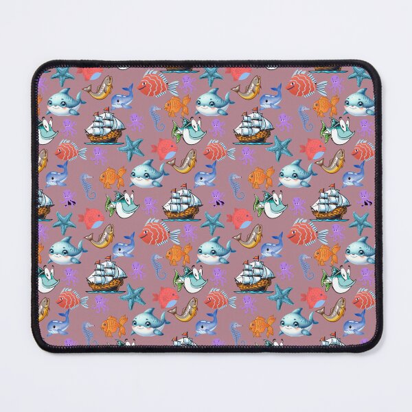 Item preview, Spectacular Ocean Odyssey: A vibrant pattern showcasing a diverse array of colorful fish swimming through a vibrant underwater world. designed and sold by Grang Art Artistic Designs.