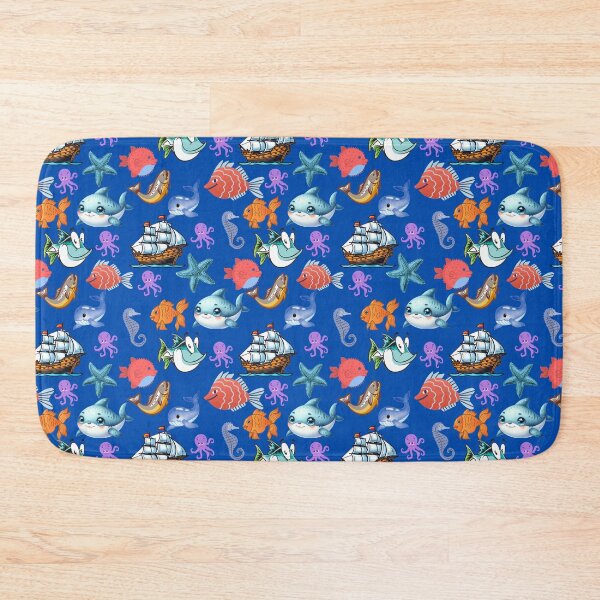 Item preview, Fisherman's Delight: A vibrant pattern showcasing a diverse array of colorful fish swimming through a vibrant underwater world. designed and sold by Grang Art Artistic Designs.
