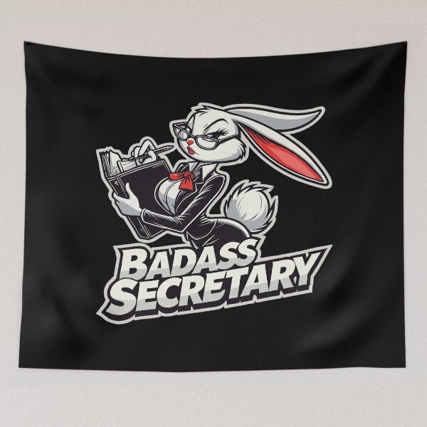 Item preview, Tough Secretary Bunny Funny Gift designed and sold by Pineapple-Tree.