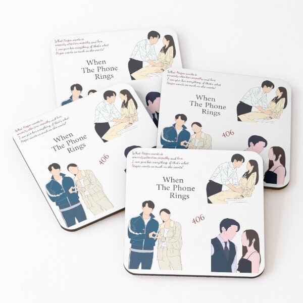 Item preview, When the phone rings kdrama sticker pack designed and sold by vyascreations.