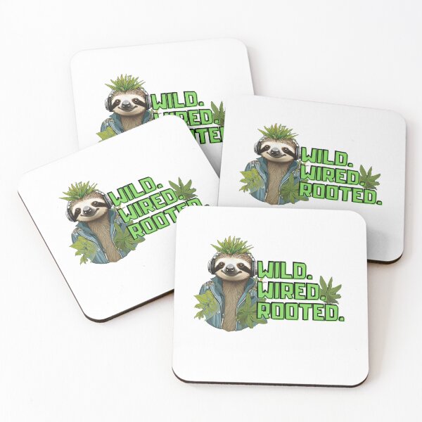 Item preview, Eco-Punk Sloth Revolution – Sustainable Style with a Rebel Edge" designed and sold by MiszungART.