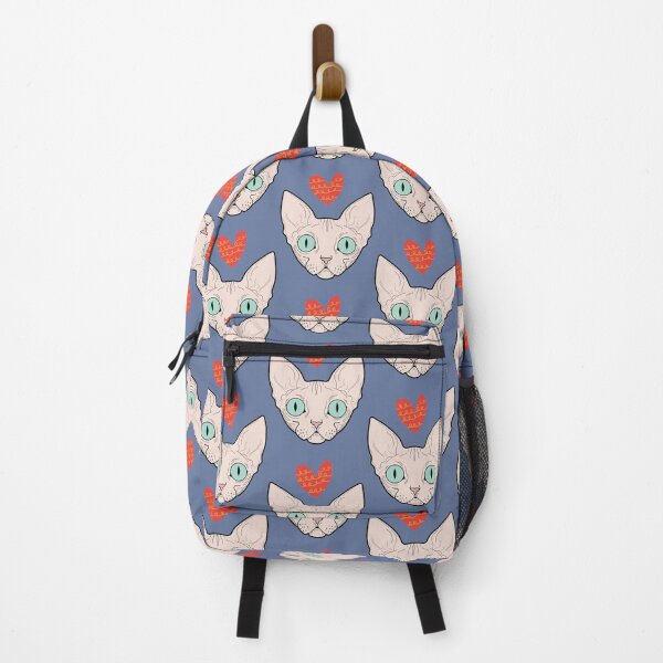 Item preview, Sphynx Cat Valentine - Cute Hairless Cat with Heart Design designed and sold by silent ocean.