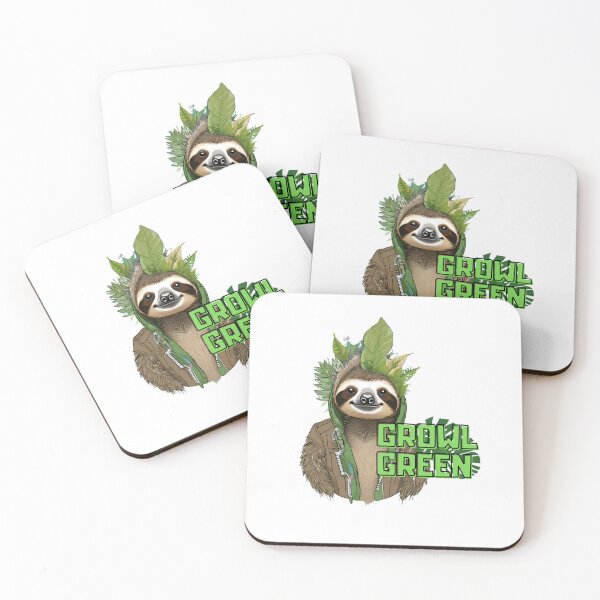 Item preview, Eco-Punk Sloth Revolution – Sustainable Style with a Rebel Edge" designed and sold by MiszungART.