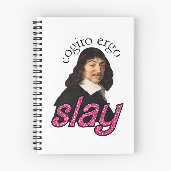 Item preview, I think therefore I slay Philosophy Girlboss sticker designed and sold by nihilosophy.