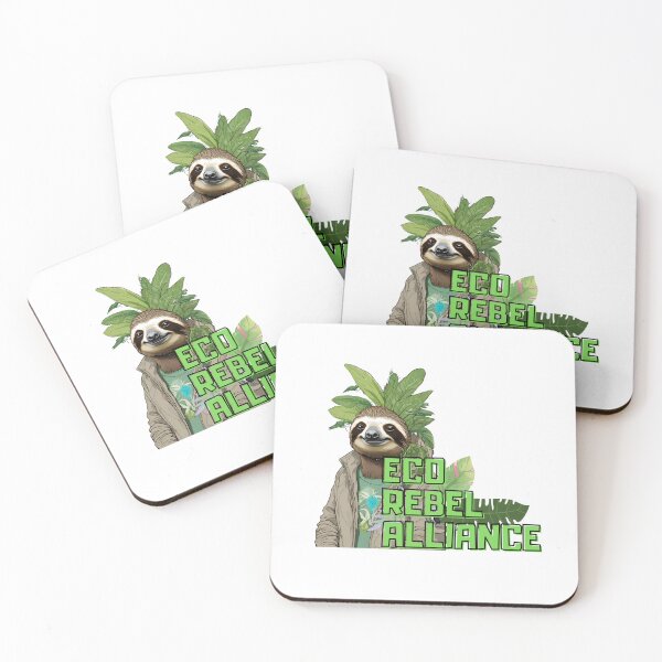 Item preview, Eco-Punk Sloth Revolution – Sustainable Style with a Rebel Edge designed and sold by MiszungART.