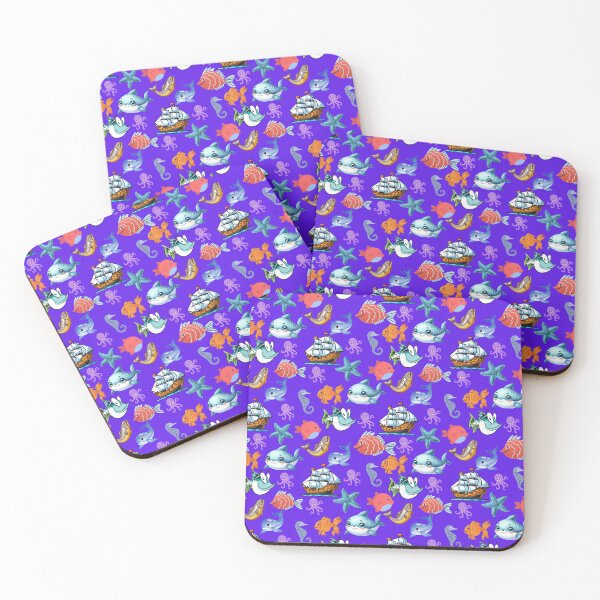 Item preview, Deep Sea Dwellers: A vibrant pattern showcasing a diverse array of colorful fish swimming through a vibrant underwater world. designed and sold by Grang Art Artistic Designs.