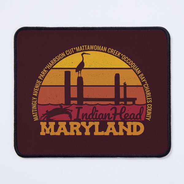 Item preview, Indian Head Maryland Sunset Retro Local Pride Logo designed and sold by CRHPOD20.