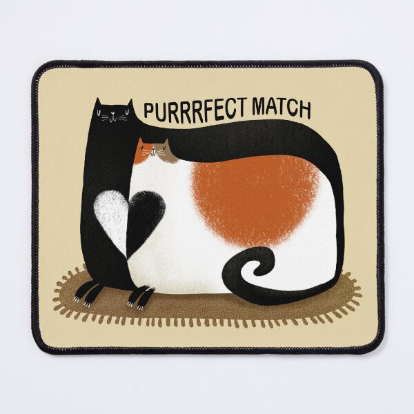 Item preview, Purrrfect Match Love Cats designed and sold by poket.piktures.