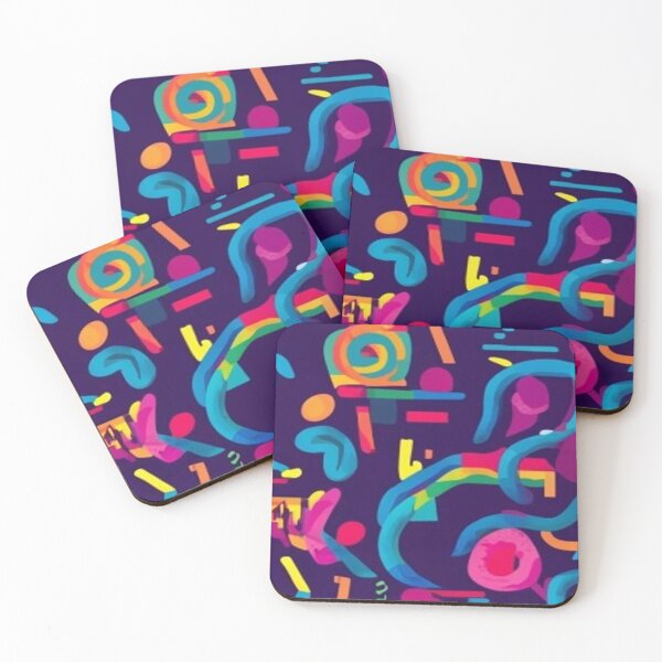 Item preview, Abstract & Colorful Memphis Pattern designed and sold by Matoo5062.