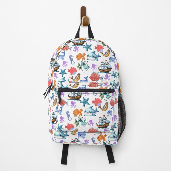 Item preview, Marine Odyssey: A vibrant pattern showcasing a diverse array of colorful fish swimming through a vibrant underwater world. designed and sold by Grang Art Artistic Designs.