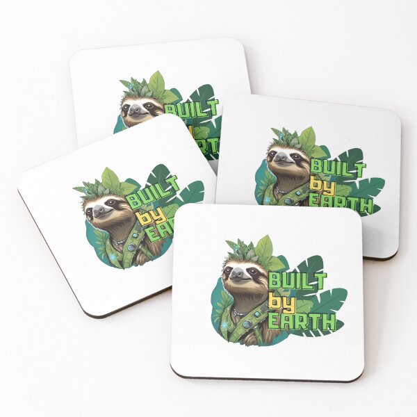 Item preview, Eco-Punk Sloth Revolution – Sustainable Style with a Rebel Edge designed and sold by MiszungART.