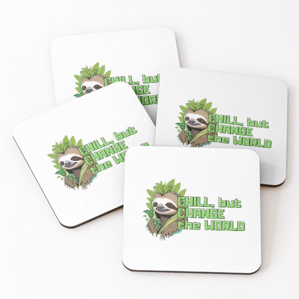 Item preview, Eco-Punk Sloth Revolution – Sustainable Style with a Rebel Edge designed and sold by MiszungART.